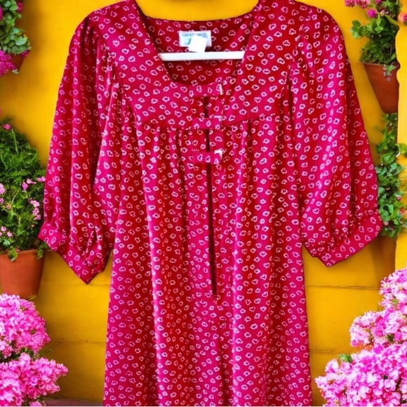 Liberty House LOLA Hawaian Maxi Dress Vintage 80's - Picture 3 of 14